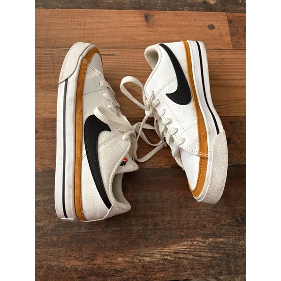 Nike Shoes - Nike Court Legacy Next Nature Womens Shoes White Black Ochre DH3161-100 Size 6